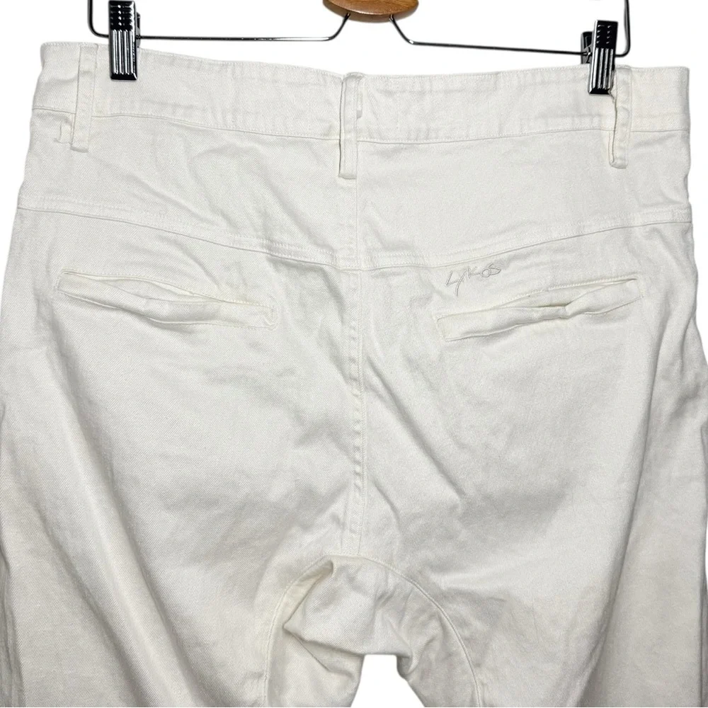Lykos Cream Natural Cotton Hemp Casual Art In Motion Pants - Medium